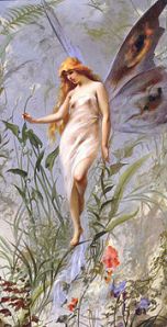 Fairy with butterfly wings