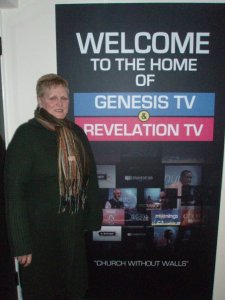 Freda, when we went to Revelation TV, 2009.