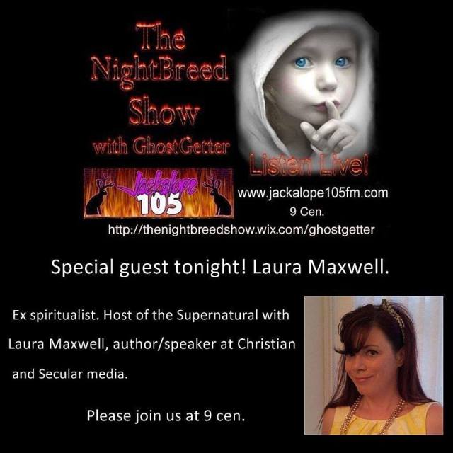 Laura on The Nightbreed Show with Mike GhostGetter, Dallas. 