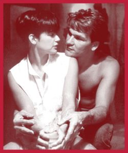 Demi Moore and Patrick Swayze in Ghost