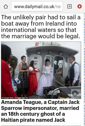 Amanda Teague Marries Ghost 3